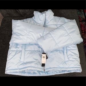 Celebrity Pink Cropped Puffer Jacket  🍗 Thanksgiving 🥧 Sale 🍗